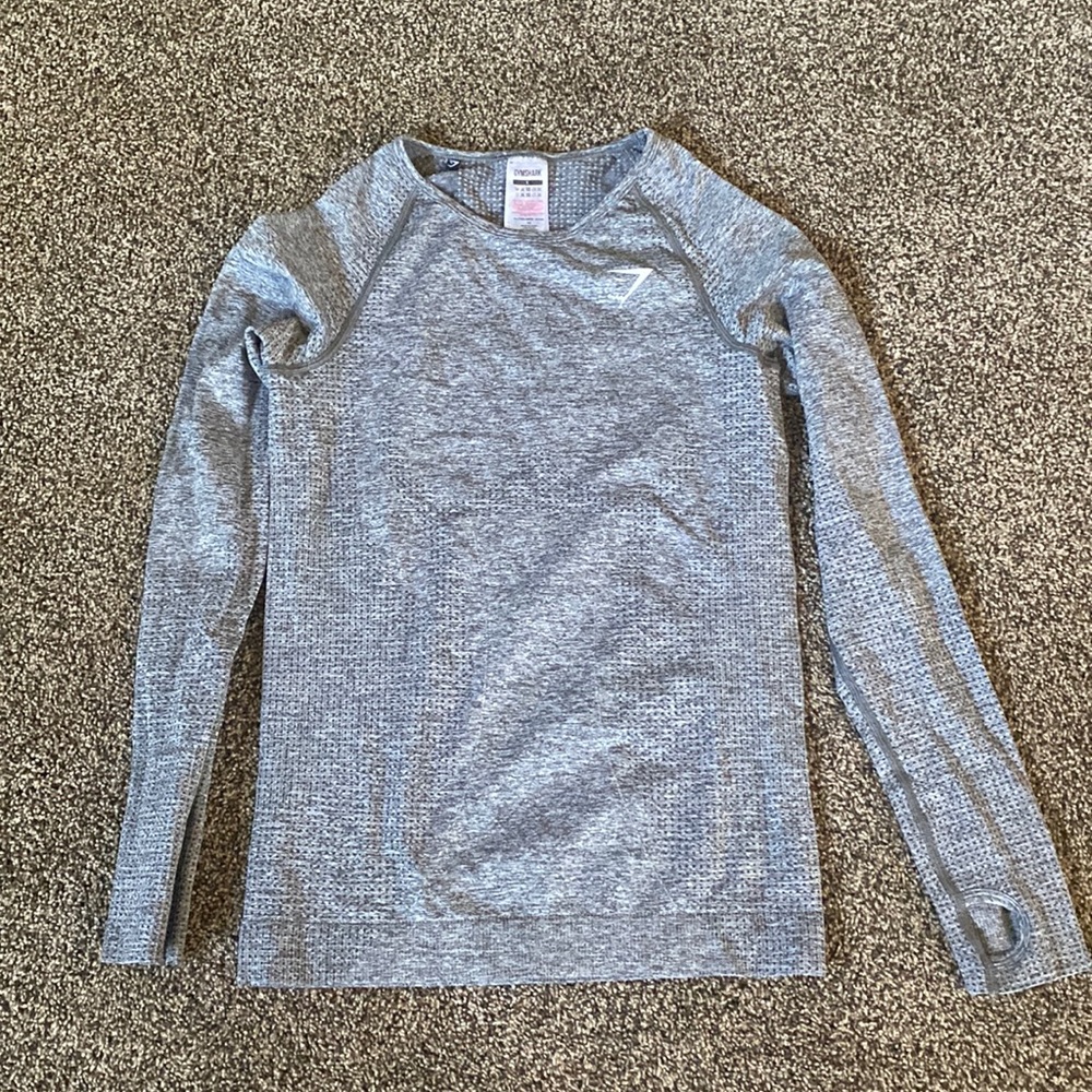Gymshark large light grey workout shirt
